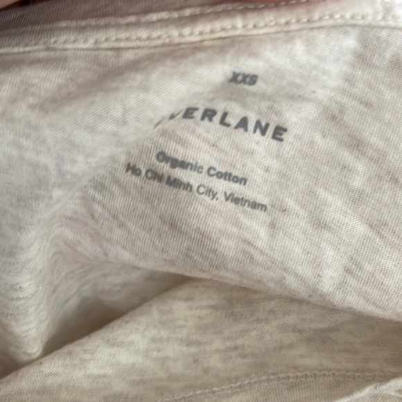 Everlane The Organic Cotton Long-Sleeve Crew T-Shirt Oatmeal Size XXS New - Picture 6 of 6